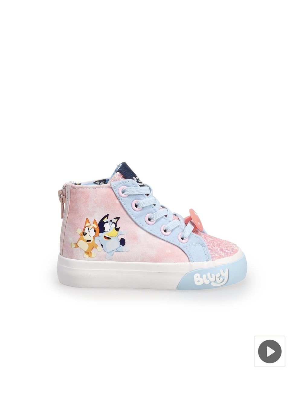 Bluey Toddler Girls' High Top Shoes Disney Groundup